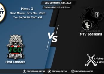 ECS Germany, Kiel, 2021, Match 3 FCT vs MTV, Playing 11 & Today's Match Predictions