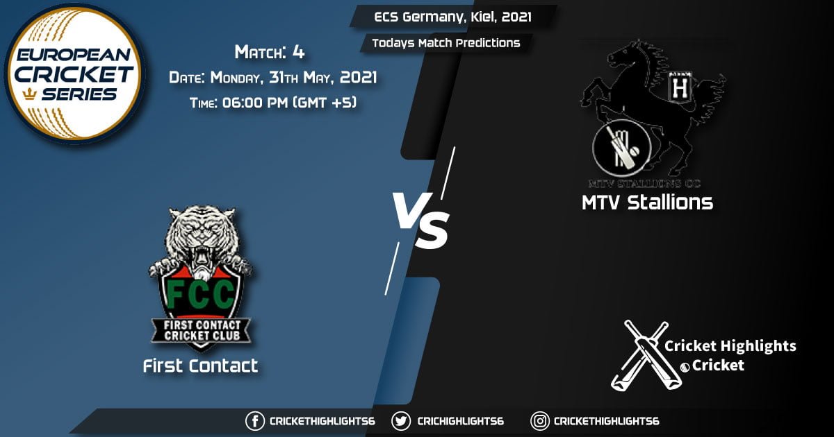 ECS Germany, Kiel, 2021, Match 4 FCT vs MTV, Playing 11 & Today's Match Predictions
