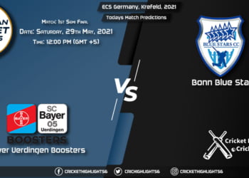 ECS Germany, Krefeld, 2021, Match 1st Semi-Final BUB vs BBS, Playing 11 & Today's Match Predictions