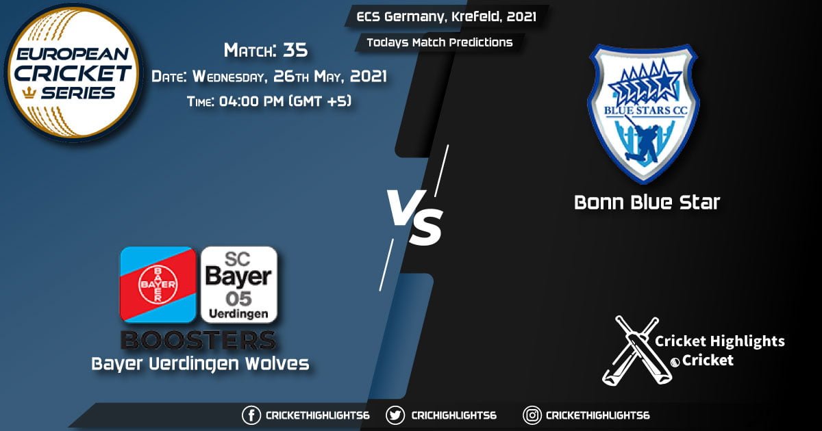 ECS Germany, Krefeld, 2021, Match 35 BUW vs BBS, Playing 11 & Today's Match Predictions