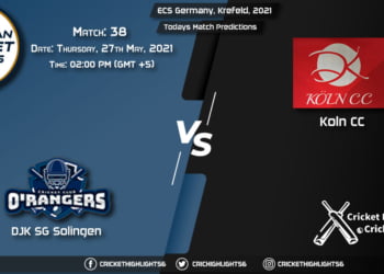 ECS Germany, Krefeld, 2021, Match 38 DSS vs KCC, Playing 11 & Today's Match Predictions