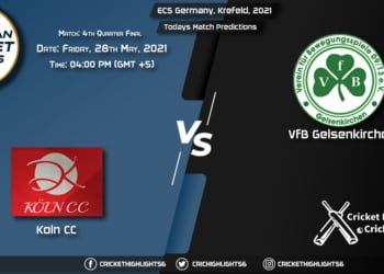 ECS Germany, Krefeld, 2021, Match 4th Quarter Final KCC vs VG, Playing 11 & Today's Match Predictions