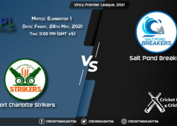 FCS vs SPB, Live Scorecard, Match Eliminator 1, May 28, 2021, Live Cricket Score, Vincy Premier League, 2021