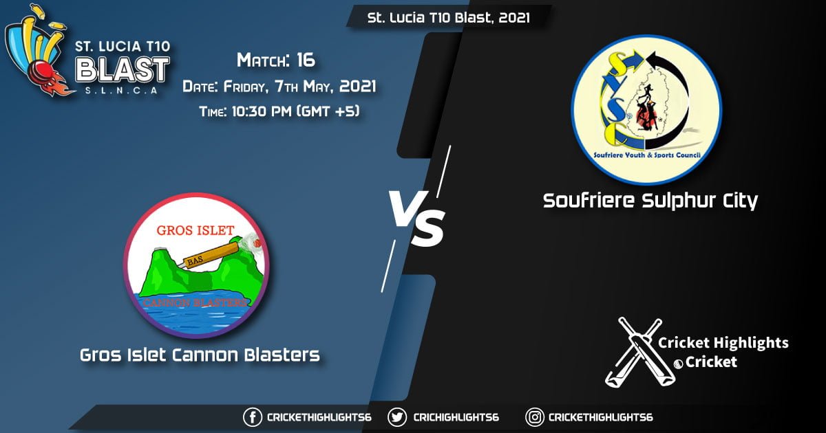 GICB vs SSCS, Live Scorecard, Match 16, May 7, 2021, Live Cricket Score, St. Lucia T10 Blast, 2021