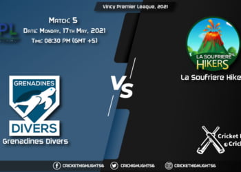 GRD vs LSH, Live Scorecard, Match 5th, May 17, 2021, Live Cricket Score, Vincy Premier League, 2021
