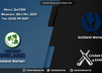 IR-W vs SC-W, Live Scorecard, Match 3rd T20I, May 26, 2021, Live Cricket Score, Scotland Women tour of Ireland, 2021