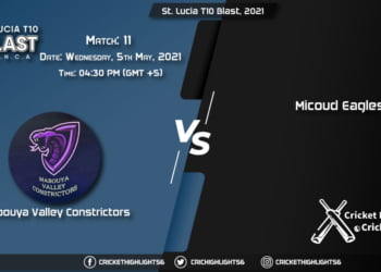 MAC vs ME, Live Scorecard, Match 11, May 5, 2021, Live Cricket Score, St. Lucia T10 Blast, 2021