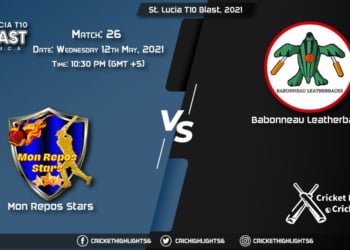 MRS vs BLS, Live Scorecard, Match 26, May 12, 2021, Live Cricket Score, St. Lucia T10 Blast, 2021