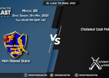 MRS vs CCP, Live Scorecard, Match 20, May 9, 2021, Live Cricket Score, St. Lucia T10 Blast, 2021