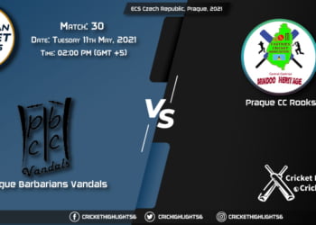 PBV vs PCR, Live Scorecard, Match 30, May 11, 2021, Live Cricket Score, ECS Czech Republic, Prague, 2021