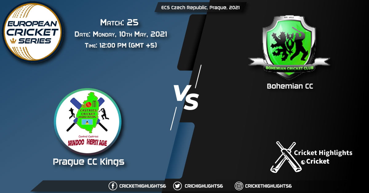 PCK vs BCC, Live Scorecard, Match 25, May 10, 2021, Live Cricket Score, ECS Czech Republic, Prague, 2021