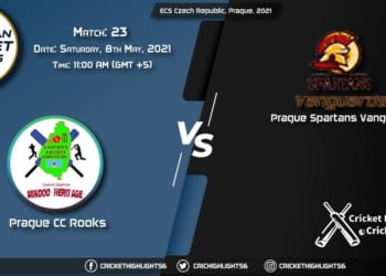 PCR vs PSV, Live Scorecard, Match 23, May 8, 2021, Live Cricket Score, ECS Czech Republic, Prague, 2021