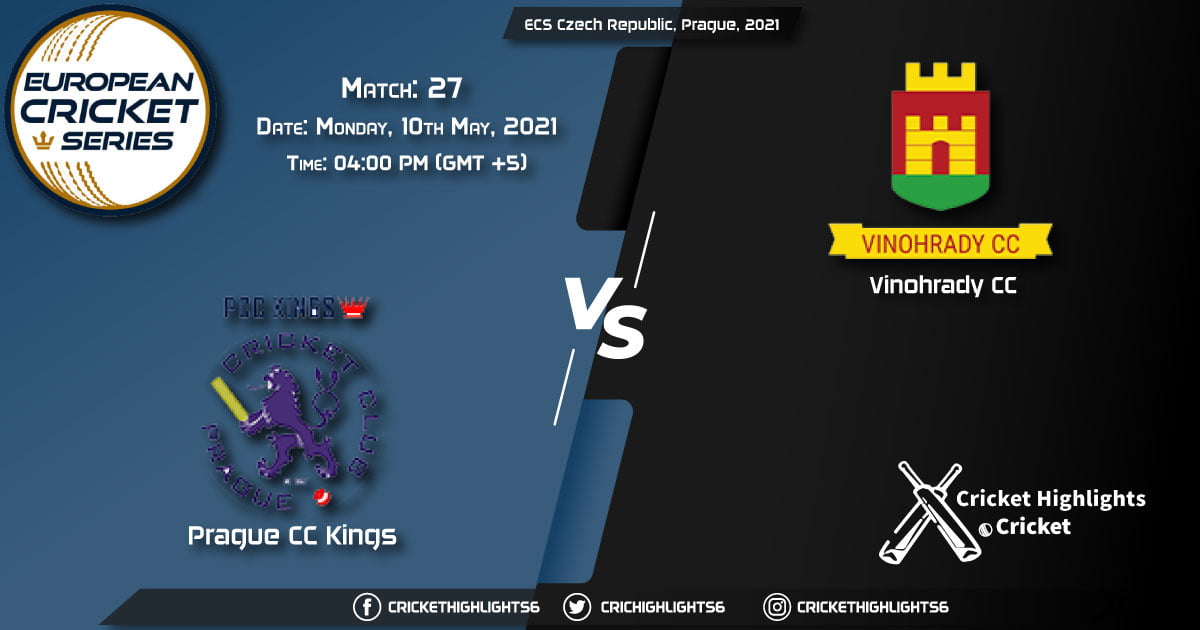 PSK vs VCC, Live Scorecard, Match 27, May 10, 2021, Live Cricket Score, ECS Czech Republic, Prague, 2021