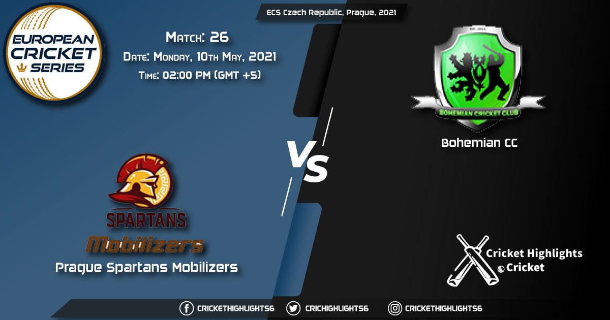 PSM vs BCC, Live Scorecard, Match 26, May 10, 2021, Live Cricket Score, ECS Czech Republic, Prague, 2021