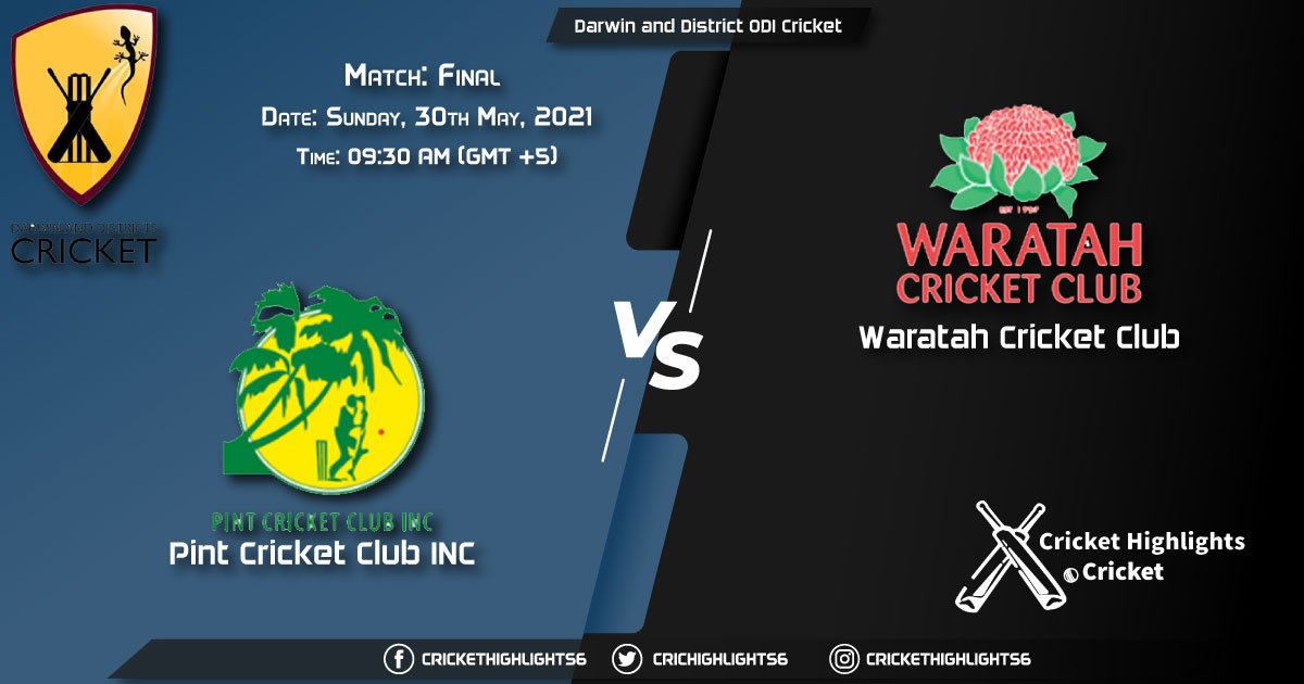 PT vs WCC, Live Scorecard, Match Final, May 30, 2021, Darwin and District ODI Cricket Competition - Premier Grade, 2021