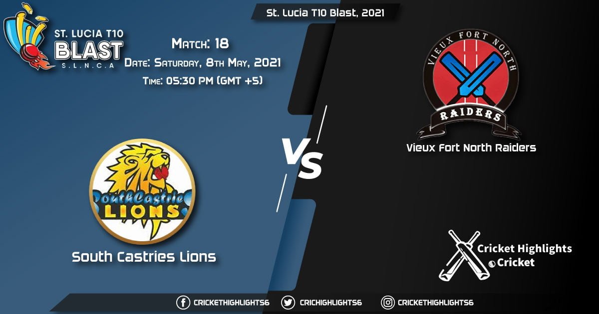 SCL vs VFNR, Live Scorecard, Match 18, May 8, 2021, Live Cricket Score, St. Lucia T10 Blast, 2021