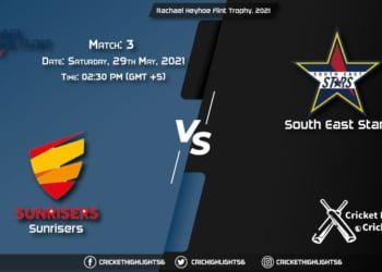 SUN vs SES, Live Scorecard, Match 3, May 29, 2021, Rachael Heyhoe Flint Trophy, 2021