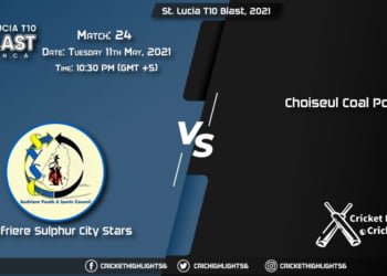 St. Lucia T10 Blast, 2021 Live: Match 24, SSCS vs CCP LIVE Streaming for free, When, Where, How to Watch?