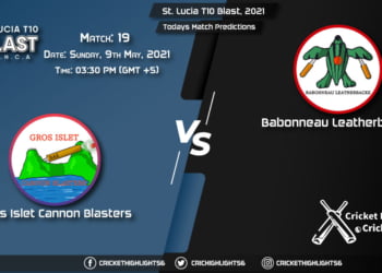St. Lucia T10 Blast, 2021, Match 19: GICB vs BLS, Playing 11 & Today's Match Predictions