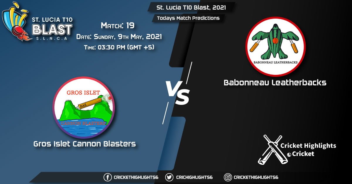 St. Lucia T10 Blast, 2021, Match 19: GICB vs BLS, Playing 11 & Today's Match Predictions