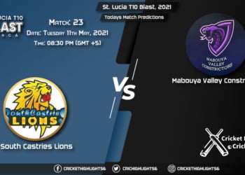 St. Lucia T10 Blast, 2021, Match 23: SLC vs MAC, Playing 11 & Today's Match Predictions
