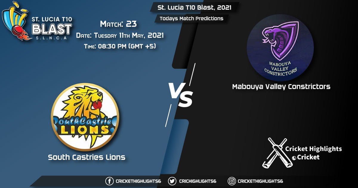 St. Lucia T10 Blast, 2021, Match 23: SLC vs MAC, Playing 11 & Today's Match Predictions