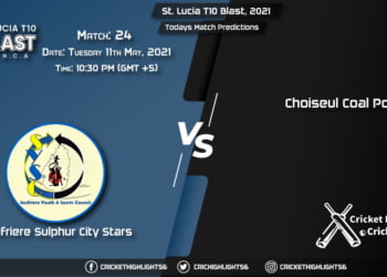 St. Lucia T10 Blast, 2021, Match 24: SSCS vs CCP, Playing 11 & Today's Match Predictions