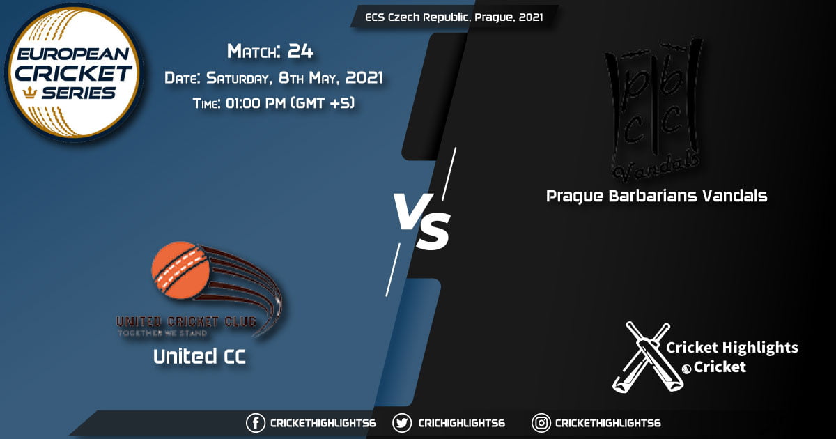 UCC vs PBV, Live Scorecard, Match 24, May 8, 2021, Live Cricket Score, ECS Czech Republic, Prague, 2021