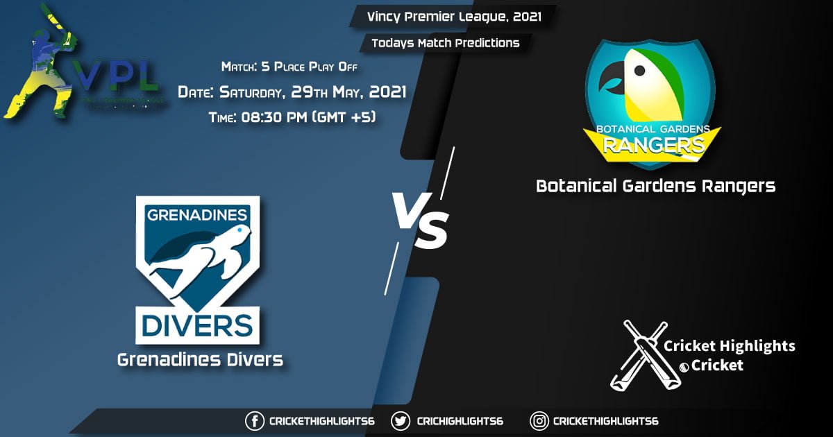 Vincy Premier League, 2021, 5th Place Play off Match GRD vs BGR, Playing 11 & Today's Match Predictions