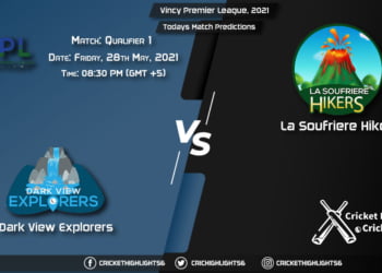 Vincy Premier League, 2021, Match Qualifier 1 DVE vs LSH, Playing 11 & Today's Match Predictions