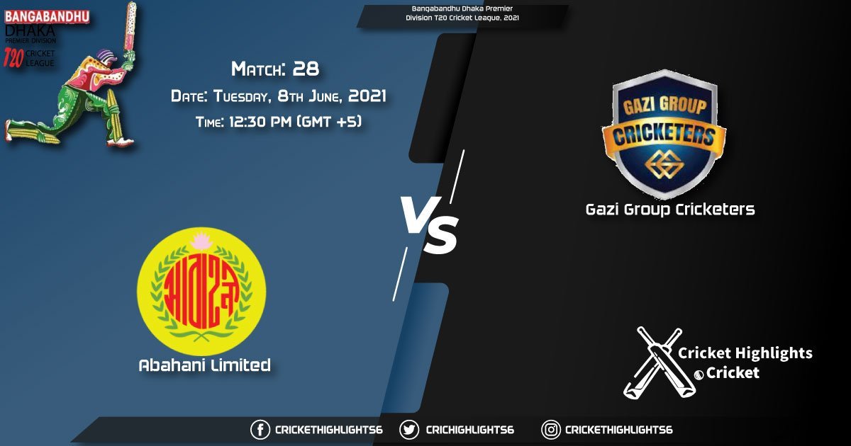 AL vs GGC, Live Scorecard, Match 28th, June 8, 2021, Live Cricket Score, Bangabandhu Dhaka Premier Division T20 Cricket League, 2021