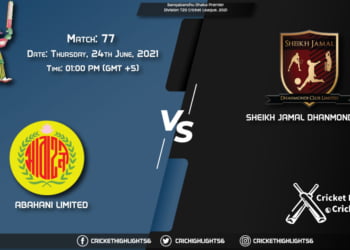 AL vs SJDC, Live Scorecard, Match 77, June 24, 2021, Live Cricket Score, Bangabandhu Dhaka Premier Division T20 Cricket League, 2021