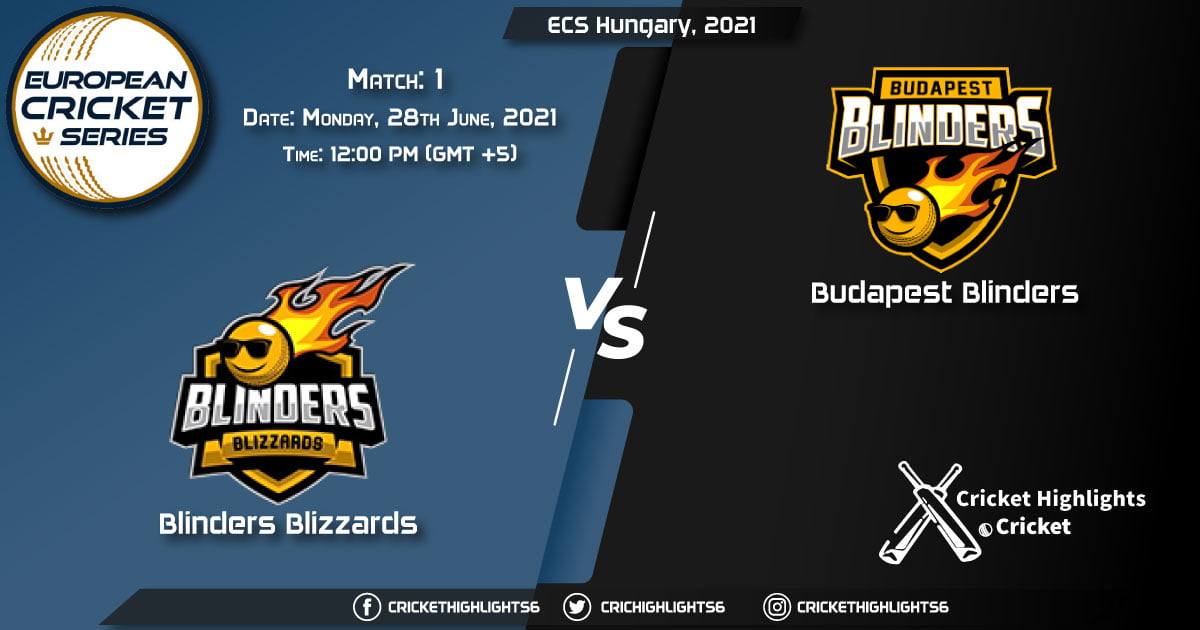BLB vs BUB, Live Scorecard, Match 1, June 28, 2021, Live Cricket Score, ECS Hungary, 2021
