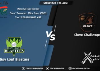 BLB vs CC, Live Scorecard, Match 5th Place Play Off, June 10, 2021, Live Cricket Score, Spice Isle T10, 2021