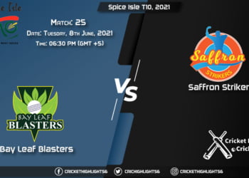 BLB vs SS, Live Scorecard, Match 25, June 8, 2021, Live Cricket Score, Spice Isle T10, 2021