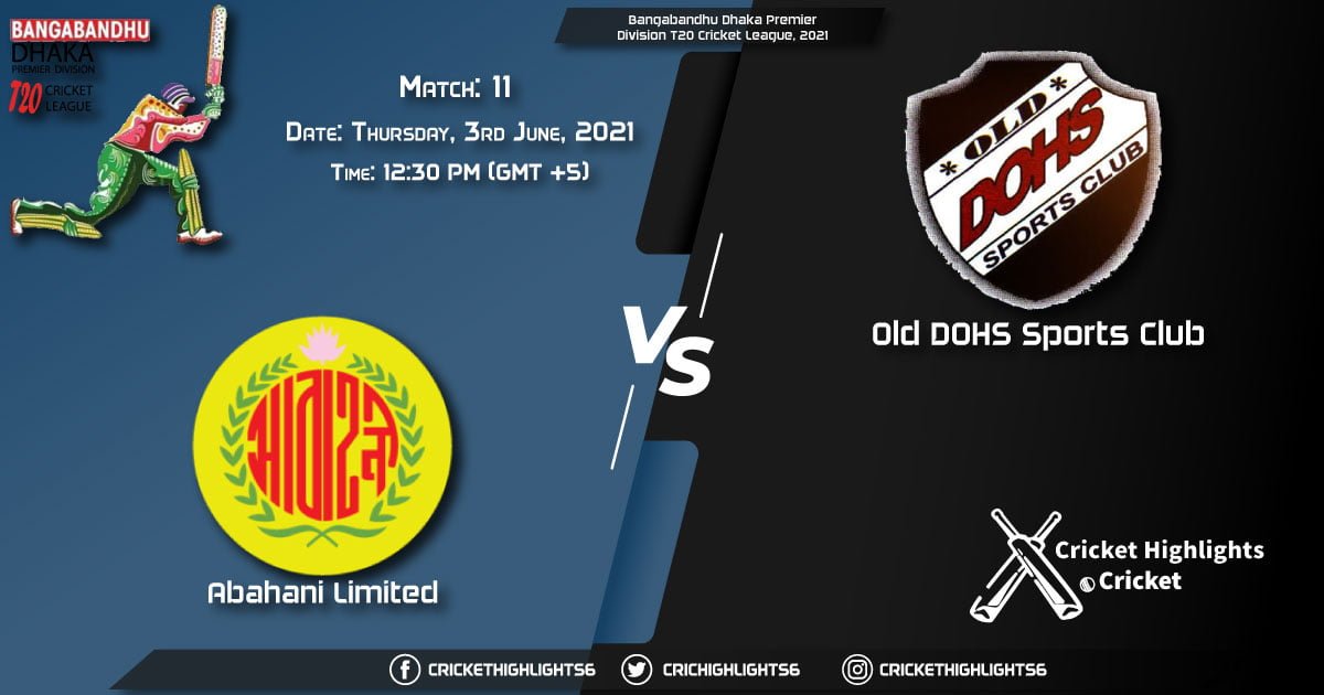 Bangabandhu Dhaka Premier Division T20 Cricket League, 2021 Live Match 11, AL vs DOHS LIVE Streaming for free, When, Where, How to Watch