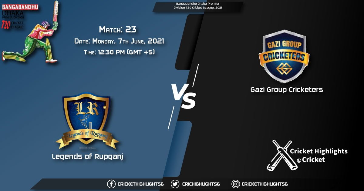 Bangabandhu Dhaka Premier Division T20 Cricket League, 2021 Live Match 23, LOR vs GGC LIVE Streaming for free, When, Where, How to Watch