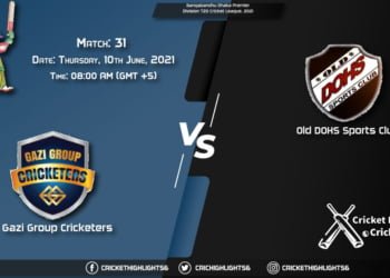 Bangabandhu Dhaka Premier Division T20 Cricket League, 2021 Live Match 31, GGC vs DOHS LIVE Streaming for free, When, Where, How to Watch