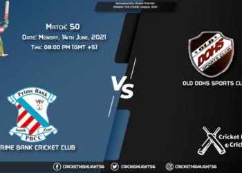 Bangabandhu Dhaka Premier Division T20 Cricket League, 2021 Live Match 50, PBCC vs DOHS LIVE Streaming for free, When, Where, How to Watch