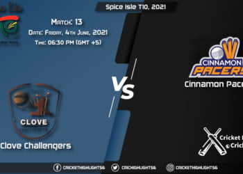 CC vs CP, Live Scorecard, Match 13, June 4, 2021, Live Cricket Score, Spice Isle T10, 2021