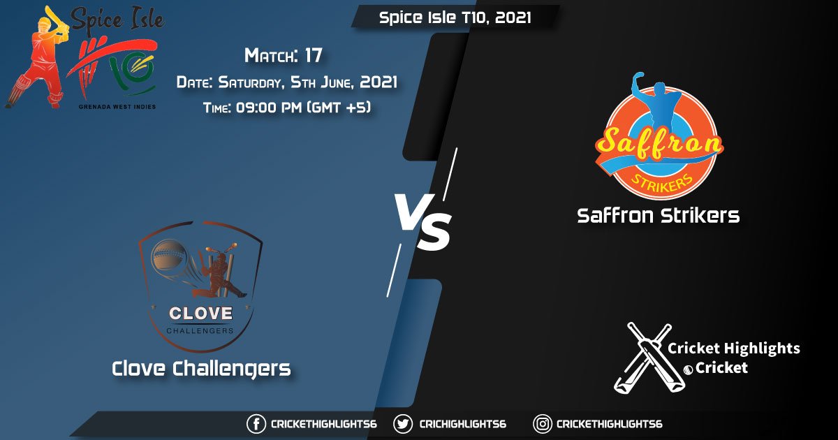 CC vs SS, Live Scorecard, Match 17, June 5, 2021, Live Cricket Score, Spice Isle T10, 2021