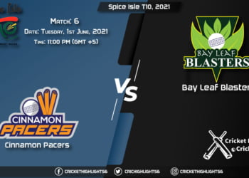 CP vs BLB, Live Scorecard, Match 6, June 1, 2021, Live Cricket Score, Spice Isle T10, 2021