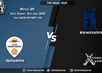 DER vs WAS, Live Scorecard, Match 20, June 13, 2021, Live Cricket Score, T20 Blast, 2021