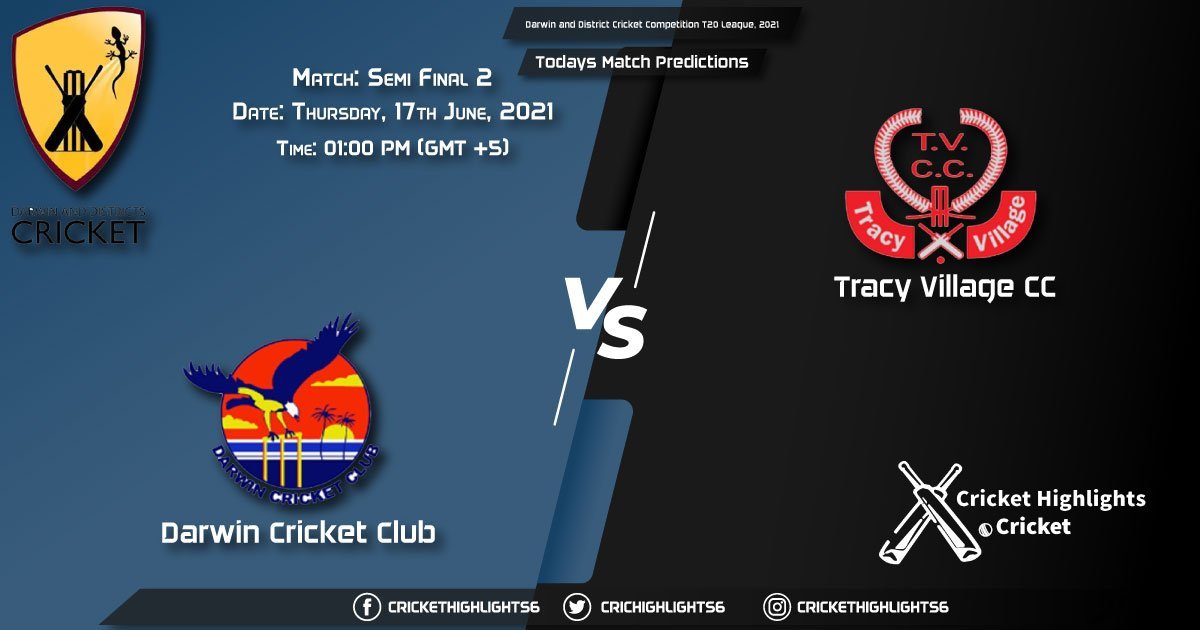 Darwin and District Cricket Competition T20 League, 2021, Semi Final 2 DDC vs TRV, Playing 11 & Today's Match Predictions