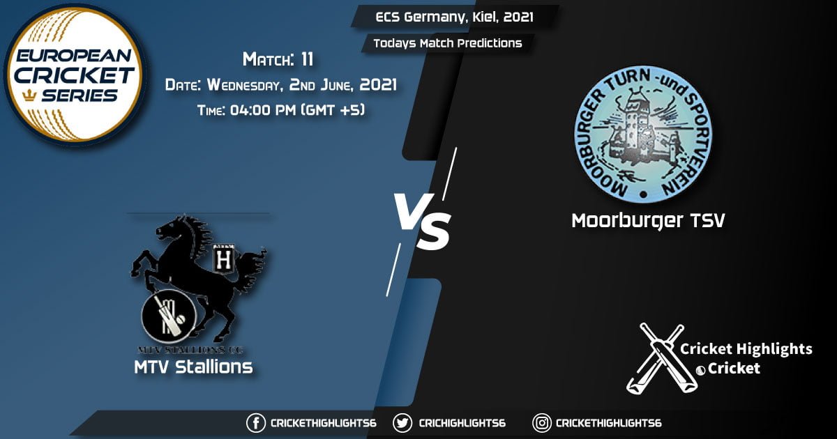 ECS Germany, Kiel, 2021, Match 11 MTV vs MTSV, Playing 11 & Today's Match Predictions