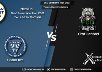 ECS Germany, Kiel, 2021, Match 19 KHTC vs FCT, Playing 11 & Today's Match Predictions
