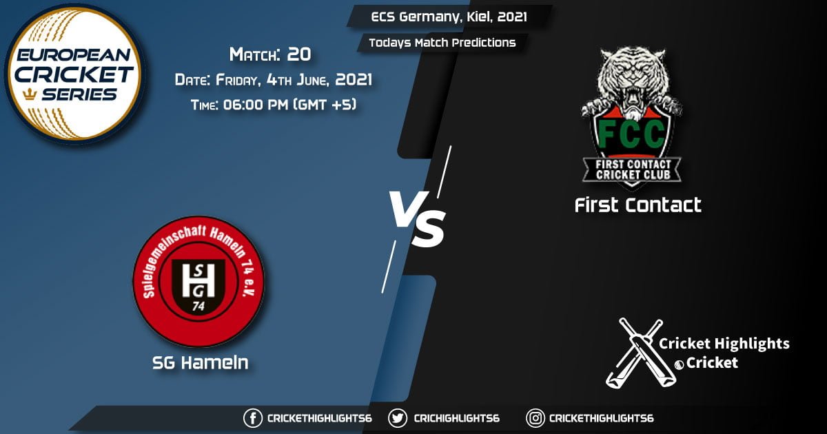 ECS Germany, Kiel, 2021, Match 20 SGH vs FCT, Playing 11 & Today's Match Predictions