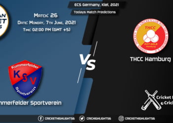 ECS Germany, Kiel, 2021, Match 26 KSV vs THCC, Playing 11 & Today's Match Predictions