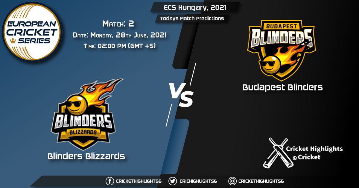 ECS Hungary, 2021, Match 2 BLB vs BUB, Playing 11 & Today's Match Predictions