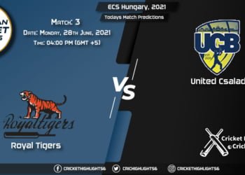 ECS Hungary, 2021, Match 3 ROT vs UCB, Playing 11 & Today's Match Predictions